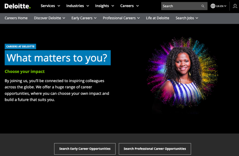 Deloitte's Career Page